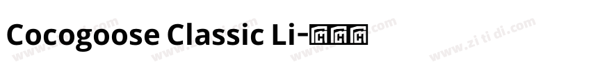 Cocogoose Classic Li字体转换